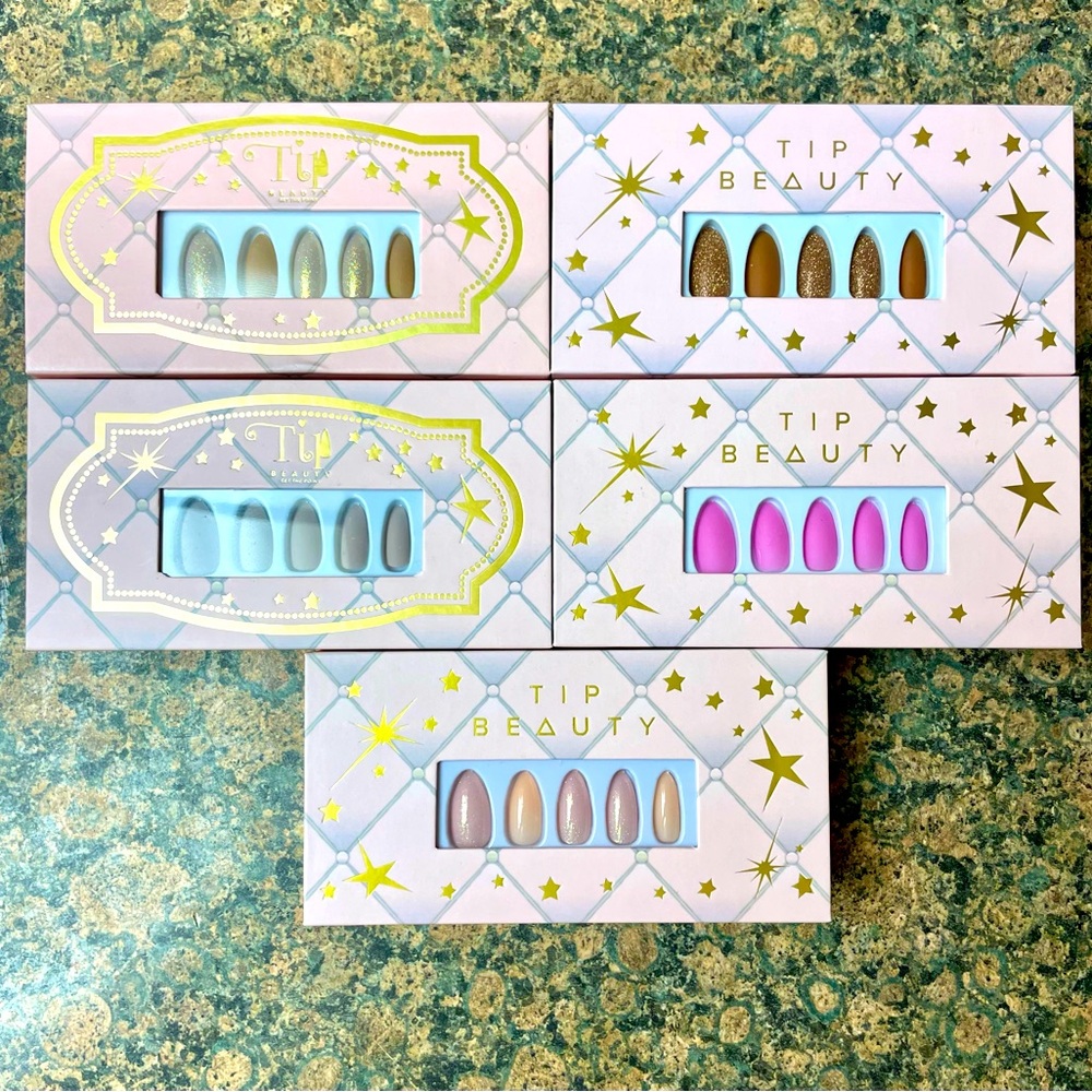 TIP Beauty Get The Point glue-on Nails–Multicolors (individually or bundled)